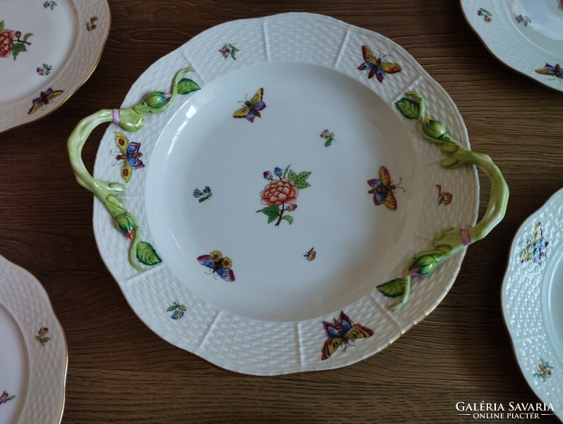 Beautiful cake set with Victoria pattern from Herend