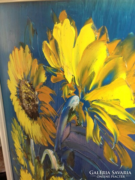 Gertrud Bánkuti: sunflowers - in rare bright colors