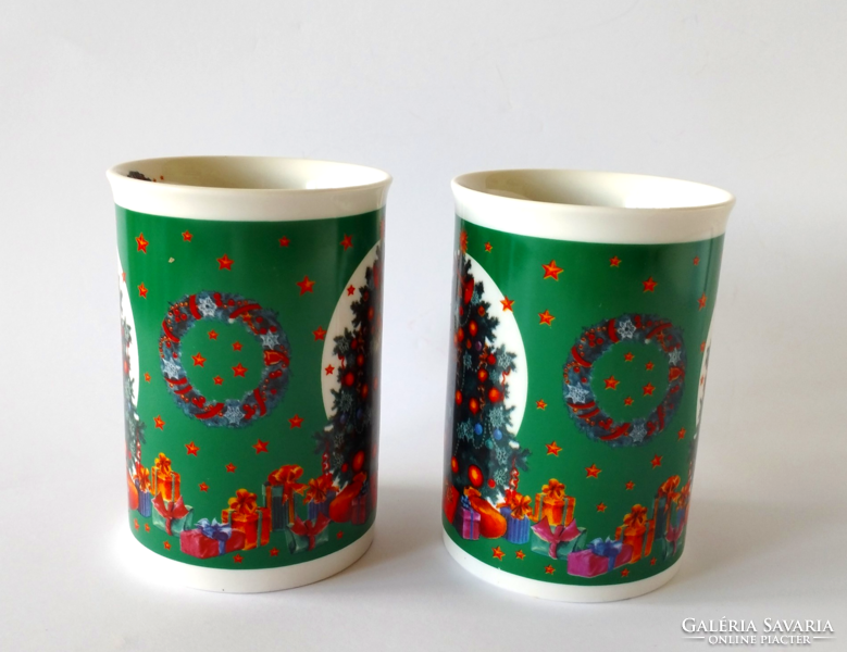 Beautiful German quality porcelain Christmas mug, cup
