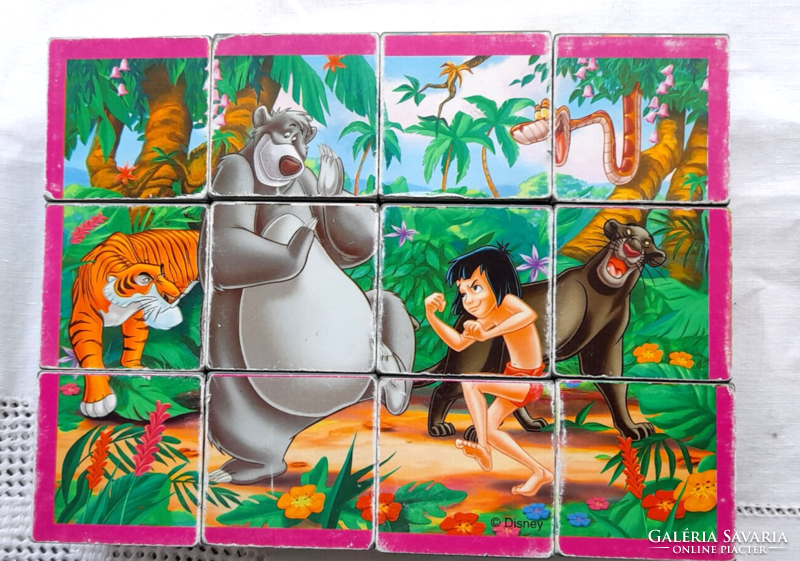 Retro disney cube puzzle - jungle book -