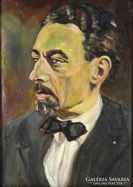 1I560 xx. Century painter: portrait of a bearded man
