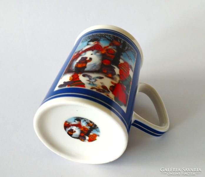 German quality porcelain Christmas mug, cup