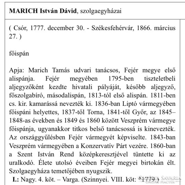 /1845/ Marich Dávid Úrhoz, Pannonhalmának Búcsúszava. Nyomtatott  Schmid Antal Betűivel!