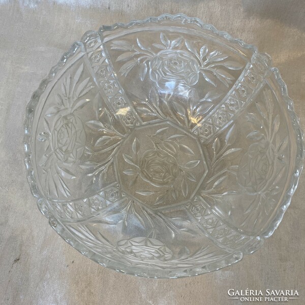Antique rose glass bowl