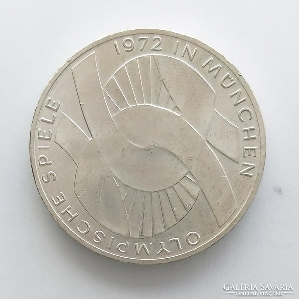 1972 D. Munich Olympics silver German 10 brands. Unc. (No: 22/105.)