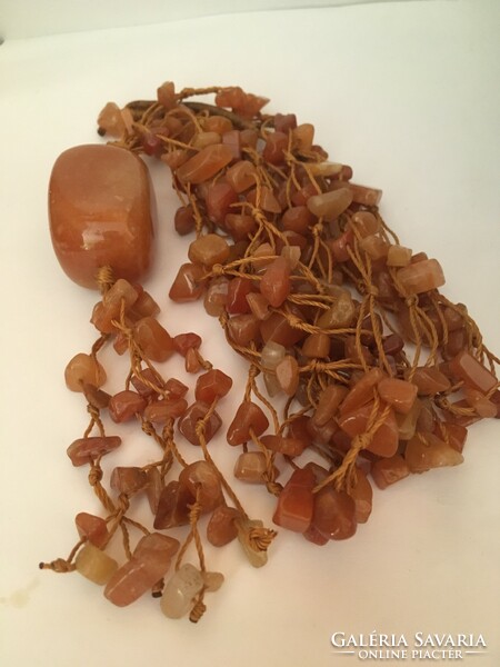 Carnelian Handcrafted Knotted Necklace
