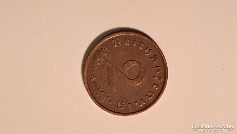 Germany swastika 2 imperial pfennig 1940