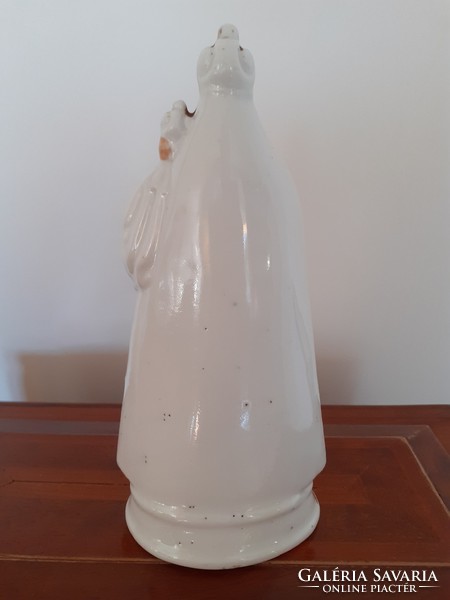 Antique porcelain statue of Mary, old favor item 17 cm