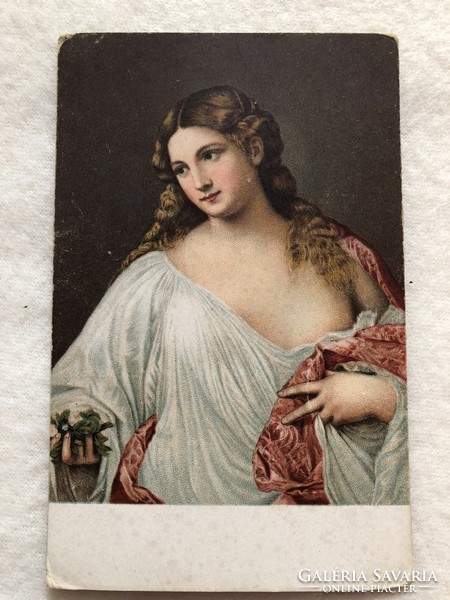 Antique, old litho postcard -5.