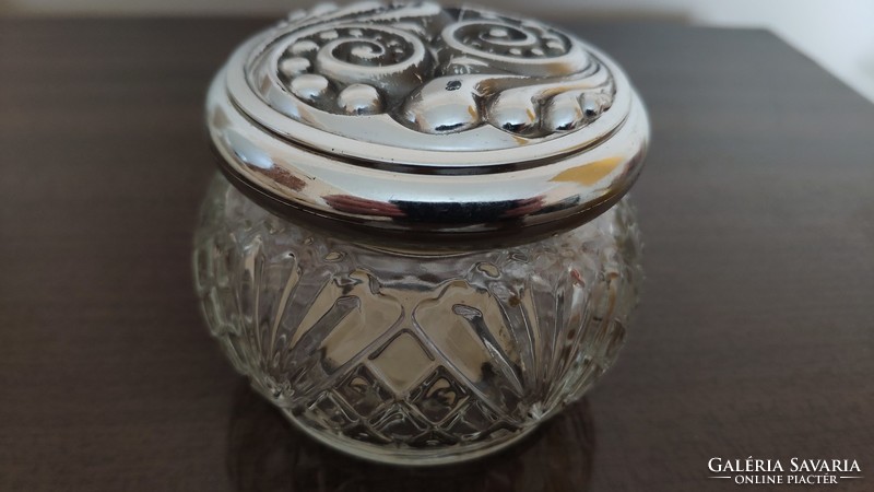 Vintage AVON krémes üveg tégely a 60-as évekből
