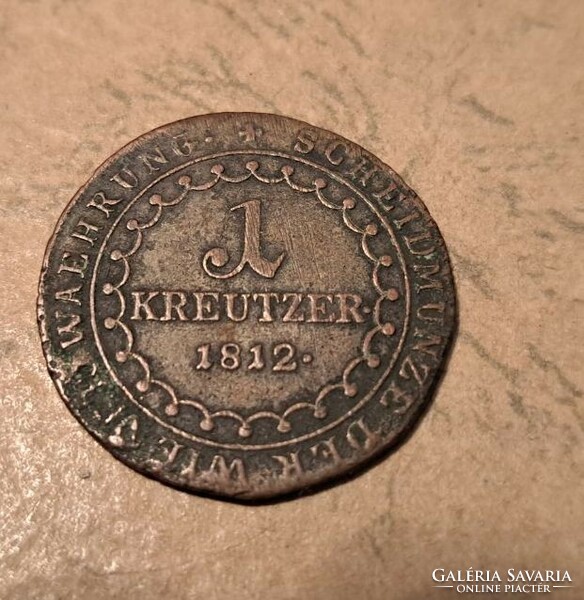 I . Ferenc 1 kreutzer 1812