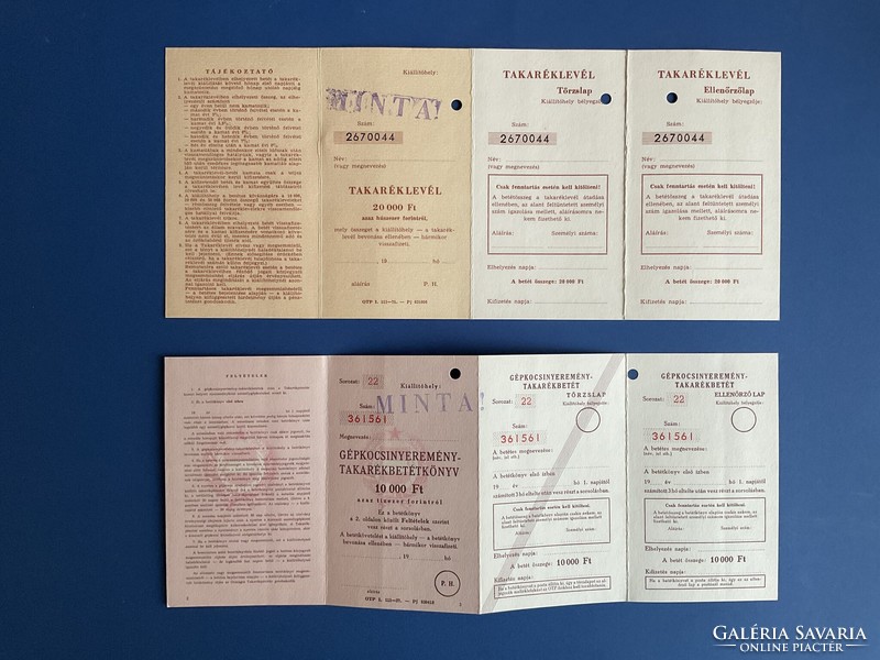Retro postai díjszabás borítékok nyomtatványok