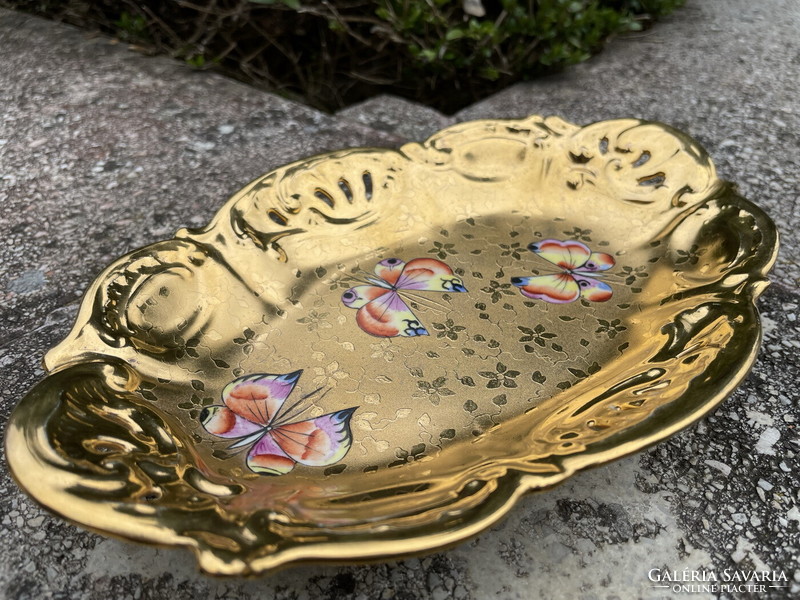 Old, rare, wonderful, gilded decorative bowl