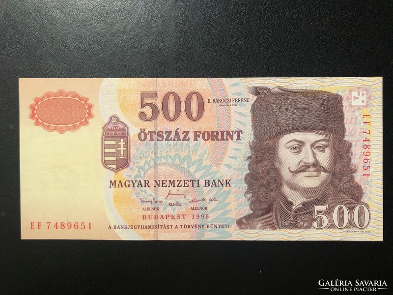 500 forint 1998. "EF"!! UNC!! RITKA!!