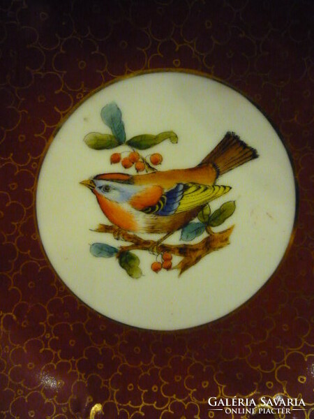 Oscar schlegelmilch bird dish, porcelain serving plate.