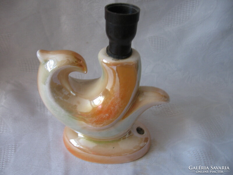 Hungária industrial art ceramic ksz retro luster bird shape lamp