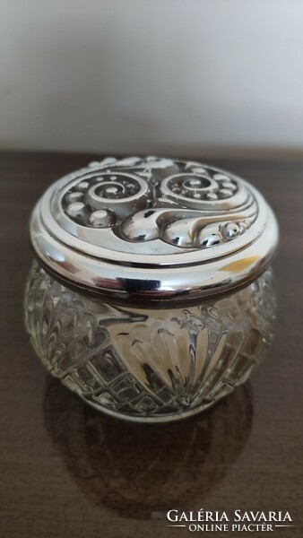 Vintage avon creamy glass jar from the 60s