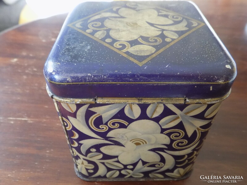Old titze feigenkaffe coffee box tin box !!