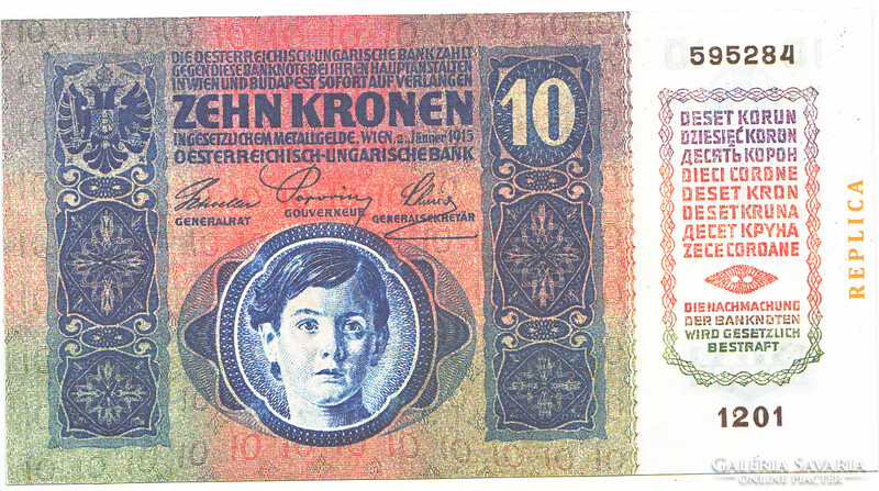 Ausztria 10 Osztrák-magyar korona 1920 REPLIKA