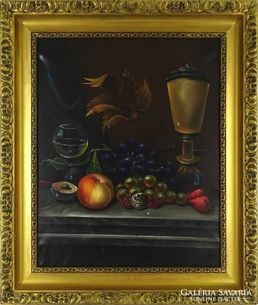 1M347 xx. Century painter: fruit table still life