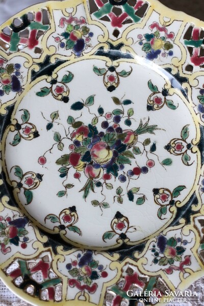 Rare collector's item! Rudolf ditmar znaim, hand painted, antique faience plate