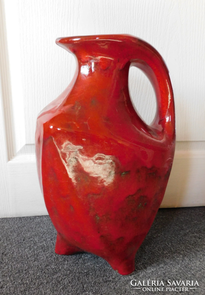 Pesthidegkút ceramic floor vase - mid century - 40 cm