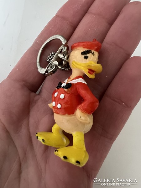 Vintage donald duck disney keychain