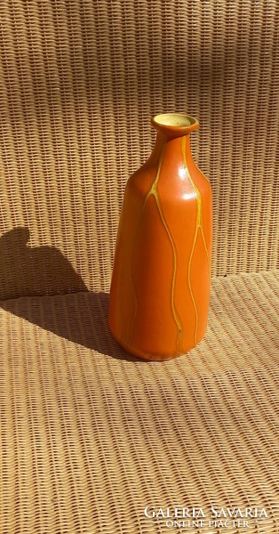 Tófej kerámia váza 28cm