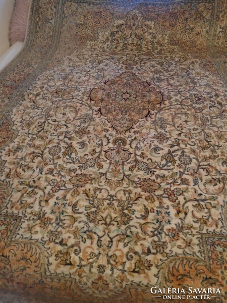 Szépséges kézi csomózású nagy   keleti kasmír szőnyeg tiszta azonnal felteríthető