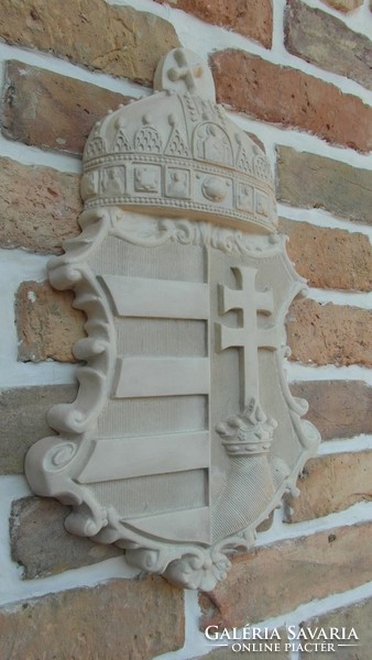 Kossuth coat of arms with crown made of artificial marble !!!