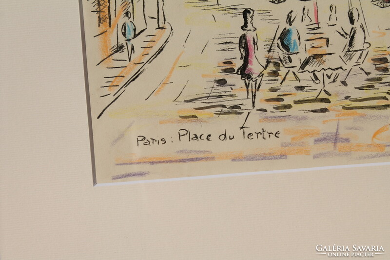 G Le Garrec: Párizs, Place du Tertre