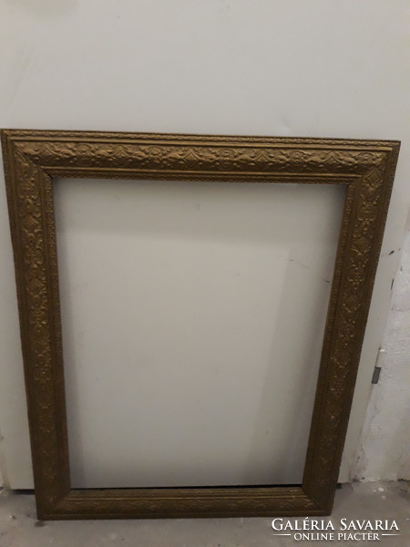 Gilded antique wooden picture frame: fold-64×49cm
