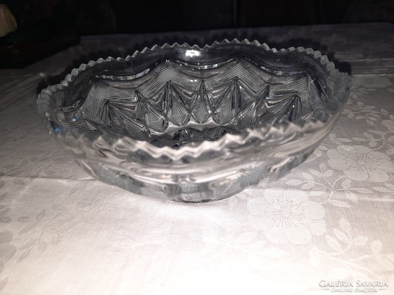 Crystal bowl serving bowl diameter 16.5 cm height 6 cm
