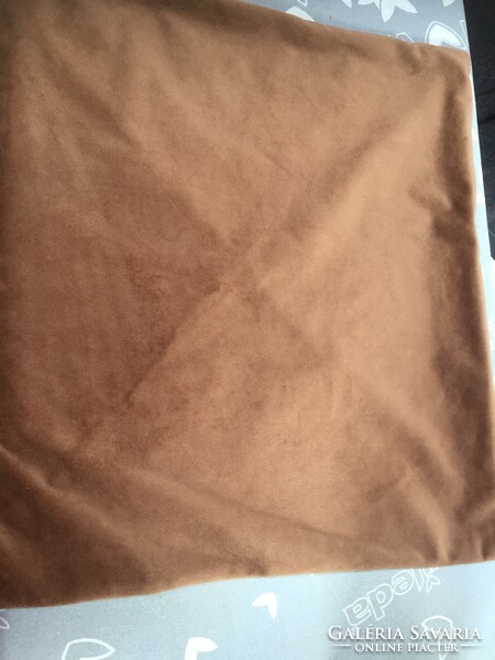 Elegant plush brown-bronze decorative cushion cover, de core brand, German quality