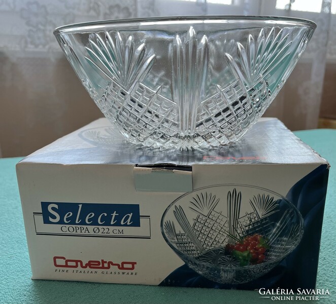 Selecta olasz, üveg gyümölcsös tál (új)