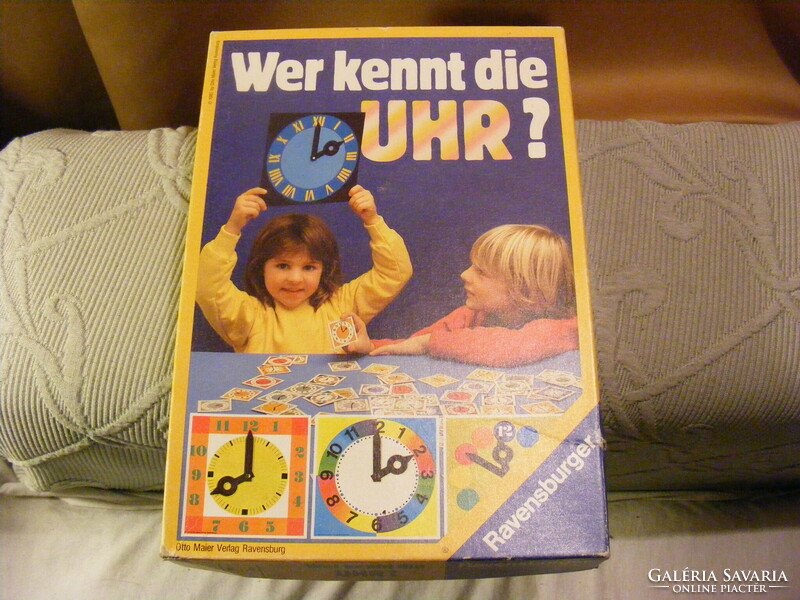 Who knows the clock? Educational board game 1985