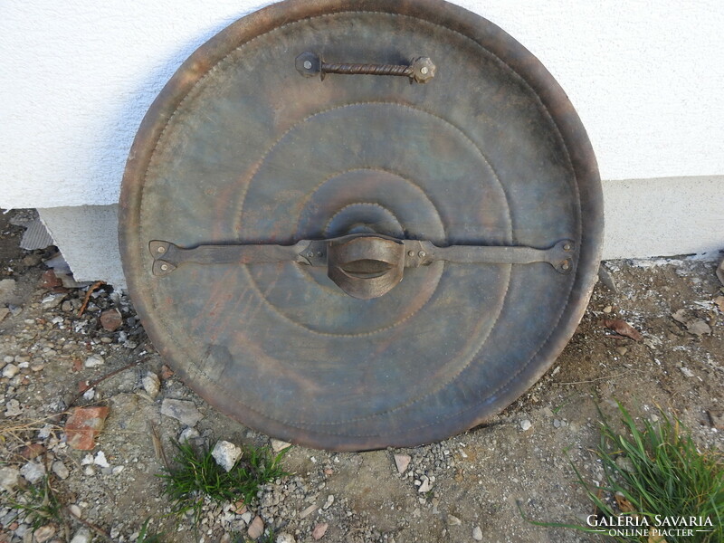 An iron shield custom made by a great blacksmith