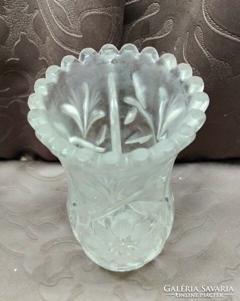 Csiszol kristály váza