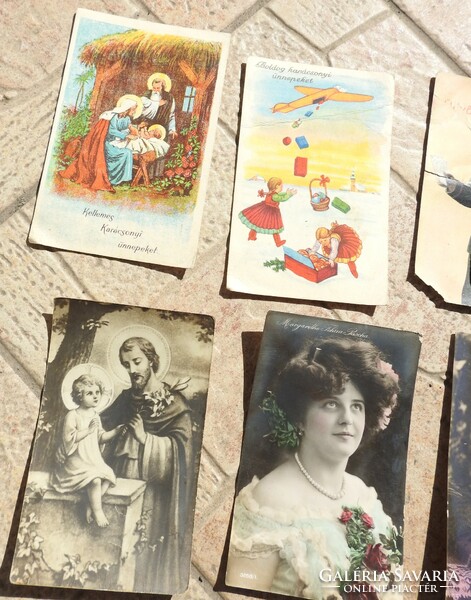 Antik képeslap gyűjtemény 17 db