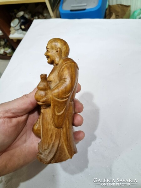 Oriental wood carved figure