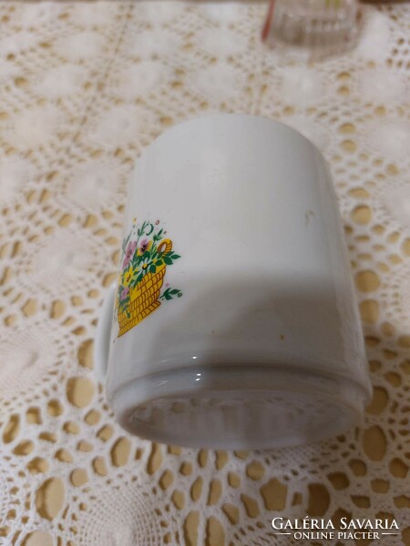 Beautiful small children's mug with spring flowers
