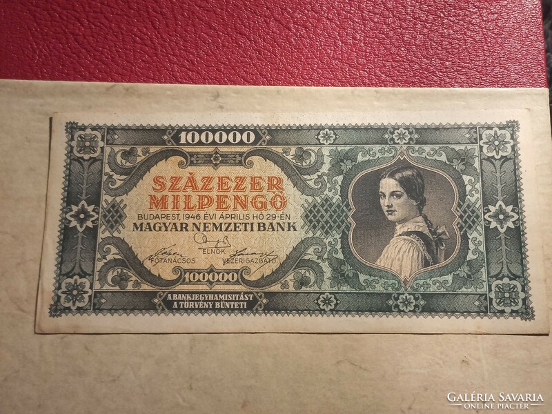 1946-os 100000 Milpengő