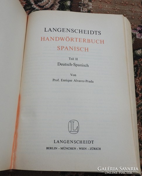 Handwörterbuch spanisch langenscheid - spanyol szótár