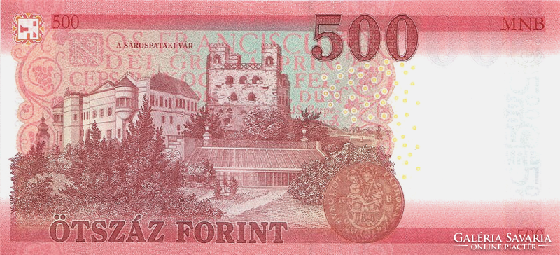500 forint 2018 UNC