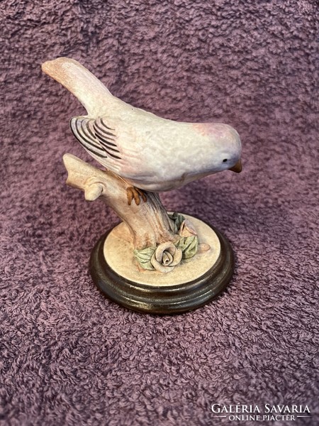 Porcelain bird composition. Craftsman