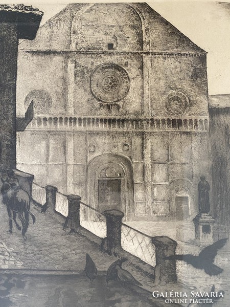 István Somos points out: Assisi - etching rare!!