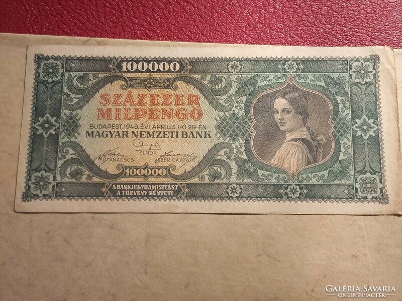 1946-os 100000 Milpengő
