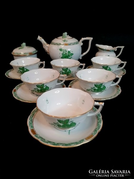 Herend Appony tea set, never used. With anniversary seal.
