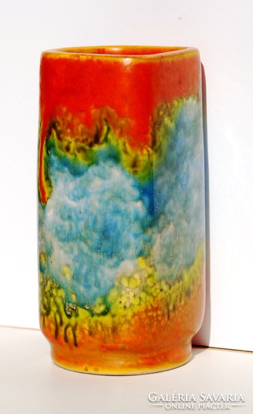 Lux alice trickle glaze retro vase, 1960s