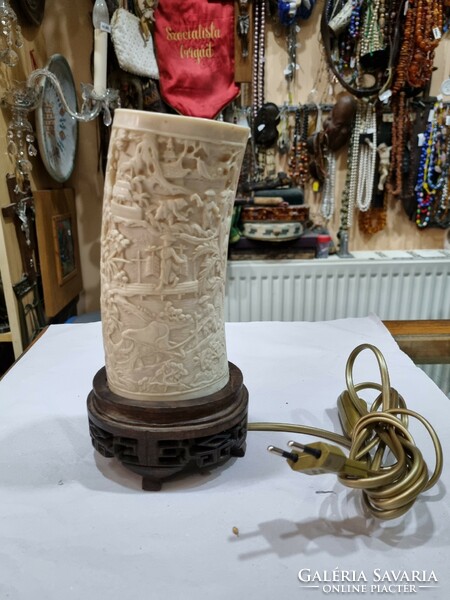 Old oriental bone lamp